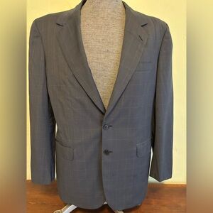 Brioni Dark Gray Plaid Blazer